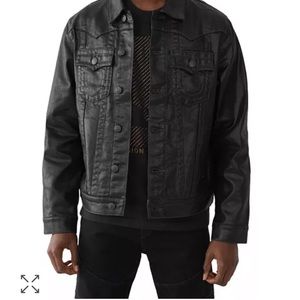 True Religion Men’s Coated Denim Jacket